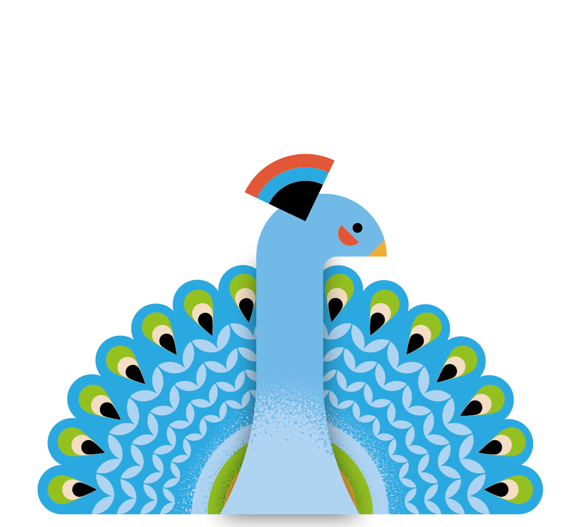 Junis illustraties vogels 3 Pauw 1182x1080